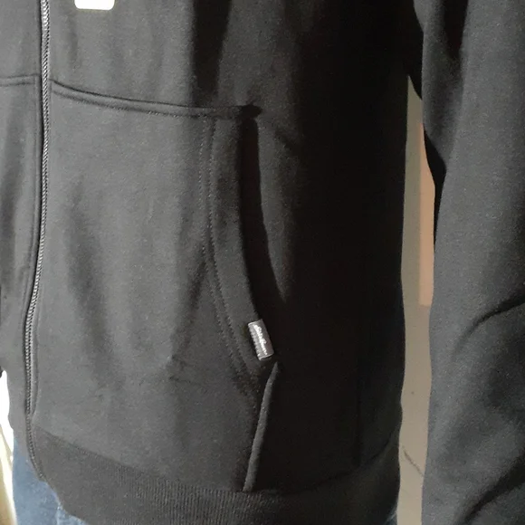 NWT Eddie Bauer Zip Front Hooded Sweatshirt - Small, Medium, XXL - Black - Picture 5 of 7